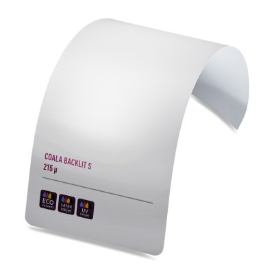 Film synthétique Coala Backlit S Blanc 275 g/m² 914 mm x 30 mm