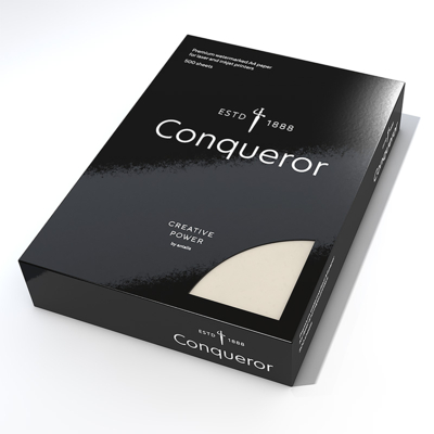 Papier Conqueror CX22 Diamond White avec filigrane 100g/m² 210mm x 297mm Paquet de 500 feuilles