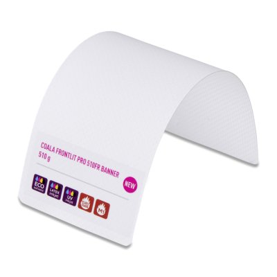 Bâche pvc mate Coala Frontlit Pro 510FR banner Blanc Impression : Solvent/Latex/UV 510 g/m² 1370 mm x 50 m