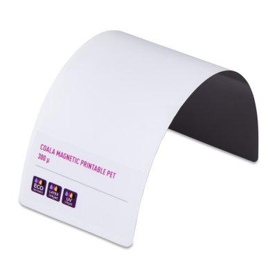 Film polyester magnétique blanc Coala Magnetic PET 635 g/m² 1270  mm x 30 m