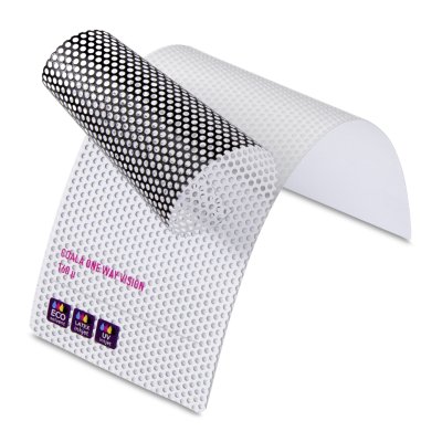 Adhésif microperforé brillant Coala One Way Vision UV Blanc Impression : Solvent/Latex/UV 120 g/m² 1372 mm x 50 m