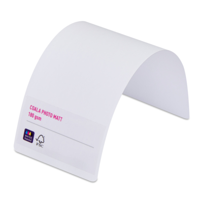 Papier photo blanc mat Coala, jet d'encre aqueux 180 g/m² 914 mm x 30 m
