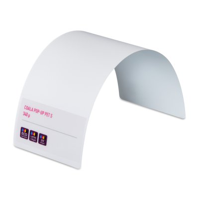 Film polyester Coala Pop-Up PET S Blanc 410 g/m² 914 mm x 20m