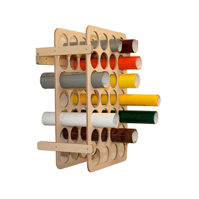 Étagères et chariots pour rouleaux de vinyle de rechange sans mandrin Muraux Yellotools YelloSpare Wall naturel (