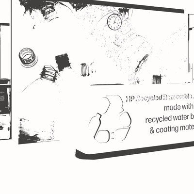 HP Recycled Removable - Film Textile de polyéthylène recyclé repositionnable