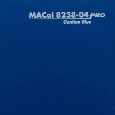 Adhésif de découpe MACal, 8200 Pro, mat, PVC, 8238.04 gentiane blue, 70µm, 1230mm x 50m