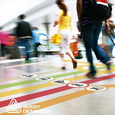 Avery MPI 6021 Film calandré Blanc Epais pour les applications sur sol intérieur