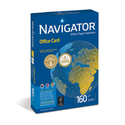 Ramette de Papier A4 160 g/m² Navigator Office Card Blanc