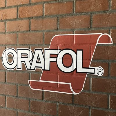 Orajet 3554 Brick stone - Film PVC polymère coulé conforme pour surfaces structurées