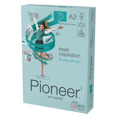Ramette de Papier A3 75 g/m² Pioneer Premium Blanc