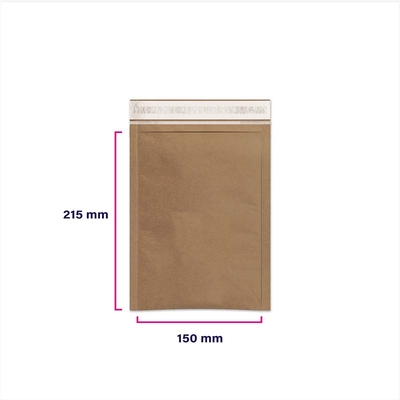 Pochette matelassée papier nid d'abeille 170 x 215 mm