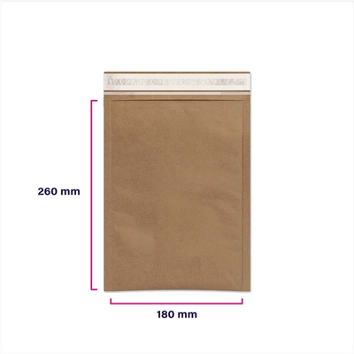 Pochette matelassée papier nid d'abeille 200 x 260 mm