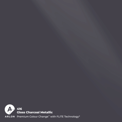 Vinyles coulés Premium Arlon Premium Colour Change 416 Gloss Charcoal Metallic brillant FLITE Technology™ 76µm 1524 mm x 25 m