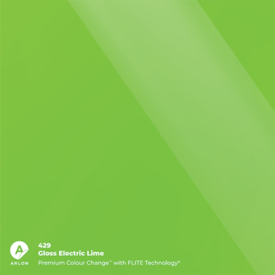 Vinyle coulé Arlon Premium Colour Change 429 Gloss Electric Lime  brillant