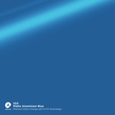 Vinyle coulé Arlon Premium Colour Change 555 Matte Aluminium Blue mat