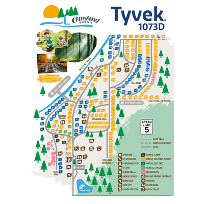 Film synthétique indéchirable Tyvek® 1073D Classic Blanc 75 g/m² 450 mm x 640 mm