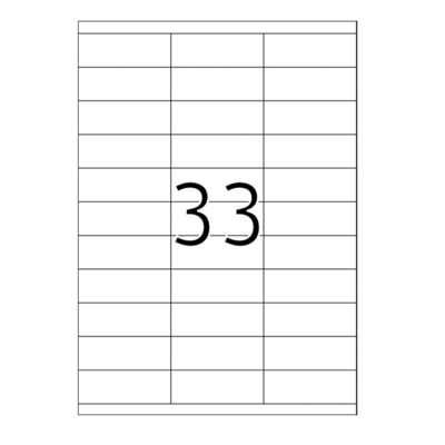 Adhésif Xerox Multi-use Labels Blanc 70 g/m² 25 mm x 70 mm 003R97410