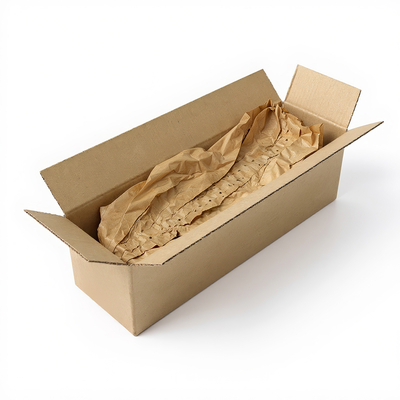 Caisse longue grande ouverture avec papier kraft