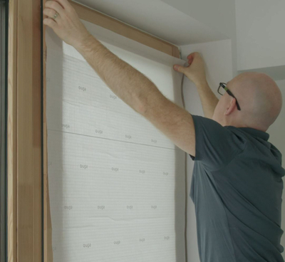 Avery Squid - Tissu adhésif polyester, effet textile, pour décoration et occultation élégante de vitrages