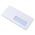 Enveloppe DL  Blanche 90 g/m² avec fenêtre 35x100 - Antalis Premium