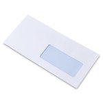 Enveloppe DL Blanche 80 g/m² avec fenêtre 45x100 mm- Antalis Premium