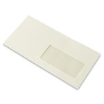 Enveloppe DL Conqueror Laid Cream 120 g/m² avec fenêtre 45 mm x 100 mm