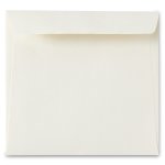 Enveloppe carrée 170 mm x 170 mm Curious Metallics Blanc Doré 120 g/m²