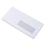 Enveloppe DL Blanche 90 g/m² avec fenêtre 35x100 mm - Antalis Prestige