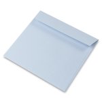 Enveloppe de couleur s carrées 170 mm x 170 mm Pop'Set Virgin Pulp Bleuet 120 g/m²