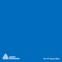 Avery 700 brillant 751 azure blue adhésif permanent 1230 mm x 50 m(751/1.23)
