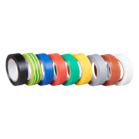 Ruban adhésif PVC isolant électrique jaune 15 mm x 10m