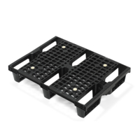 Palette plastique emboîtable 600mmx800mmx150mm, sans rebord de sécurité