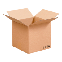 Caisse américaine simple cannelure 400471 ouverte