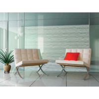 Film Blanc Motif lignes courbes PET