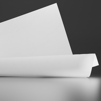 Keaykolour Leather White 340g/m² 700mm x 1000mm Paquet de 50 feuilles