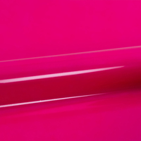 Siser, PS Films, satiné, polyuréthane, A0025 - framboise fluo, 90µm, 500mm x 25.00m, hotmelt, Boîte de 1 rouleau, A0025/0.50