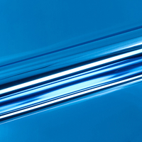 Siser, Metal, ultrabrillant, polyuréthane, MT0013 - bleu, 63µm, 500mm x 25.00m, hotmelt, Boîte de 1 rouleau, MT0013/0.50