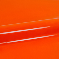 Siser, PS Films, satiné, polyuréthane, A0006 - orange, 90µm, 500mm x 25.00m, hotmelt, Boîte de 1 rouleau, A0006/0.50