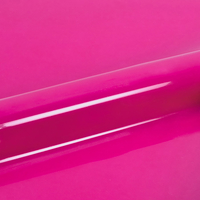 Siser, PS Films, satiné, polyuréthane, A0097 - rose passion fluo, 90µm, 500mm x 25.00m, hotmelt, Boîte de 1 rouleau, A0097/0.50