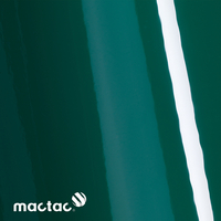 MACtac, ColourWrap, brillant, PVC, Forest green G52, 80µm, 1520mm x 25.00m, diamètre mandrin: 76mm, Bubble free permanent, Boîte de 1 rouleau, CW/G52