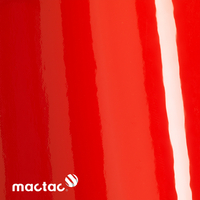 MACtac, ColourWrap, brillant, PVC, Light red G31, 80µm, 1520mm x 25.00m, diamètre mandrin: 76mm, Bubble free permanent, Boîte de 1 rouleau, CW/G31