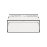 Enveloppe DL 110 x 220 mm sans bande sans fenêtre Conqueror Wove, vélin blanc glacier, strip, patte droite 120g/m2