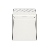 Enveloppes carrées 170 x 170 mm sans bande sans fenêtre Conqueror Iridescent, vélin, irisé, jaune moiré strip, patte droite, 120g/m2 contient du coton