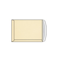 Enveloppe C4 229 x 324 mm sans fenêtre Conqueror vergé, vergé, chamois, strip patte trapèze, 120g/m2 contient du coton