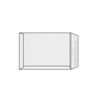 Pochette C4 229 x 324 mm sans fenêtre Conqueror CX22, lisse, blanc diamant strip, patte droite, 120g/m2 contient du coton