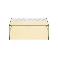 Enveloppe DL 110 x 220 mm sans bande sans fenêtre Conqueror Wove, vélin chamois, strip, patte droite, 120g/m2