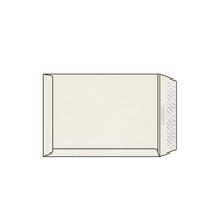 Enveloppe C4 229 x 324 mm sans fenêtre Conqueror Bamboo, Banded, sans filigrane vélin, Natural white, strip patte droite, 120g/m2