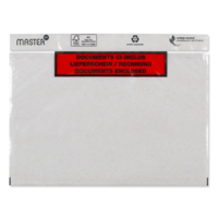 Pochette Porte-Document Master'in Performance Transparent Imprimé rouge et noir 185 mm x 240 mm - Plié en 4
