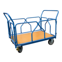 Photo Chariot modulaire 500 kg dossiers et ridelles tube amovibles