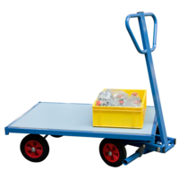 Photo Chariot à 1 essieu directeur 500 kg